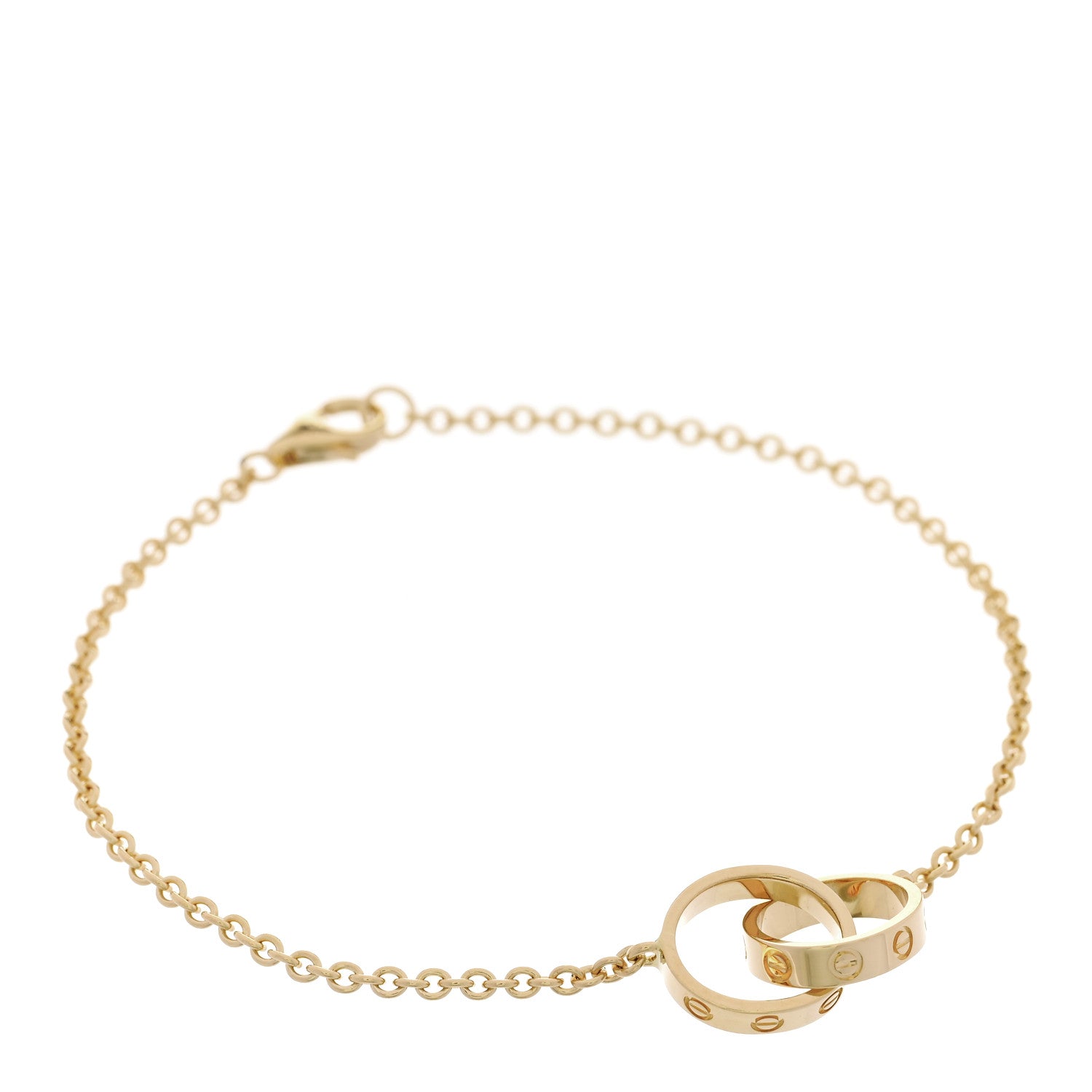Cartier 18K Yellow Gold Interlocking LOVE Bracelet 1 of 5