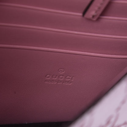 Gucci Guccissima Icon Chain Wallet Carmine Rose 6 of 11