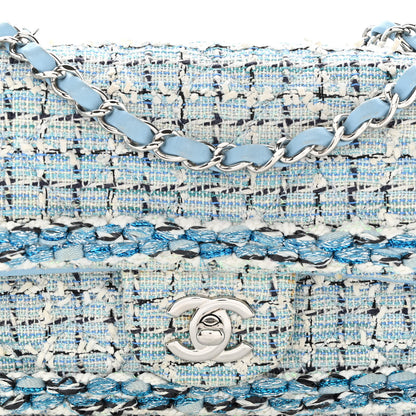 Chanel Tweed Braid Mini Flap Blue White Navy 8 of 13