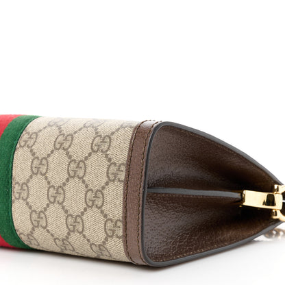Gucci GG Supreme Monogram Web Small Ophidia Chain Shoulder Bag Brown 11 of 11