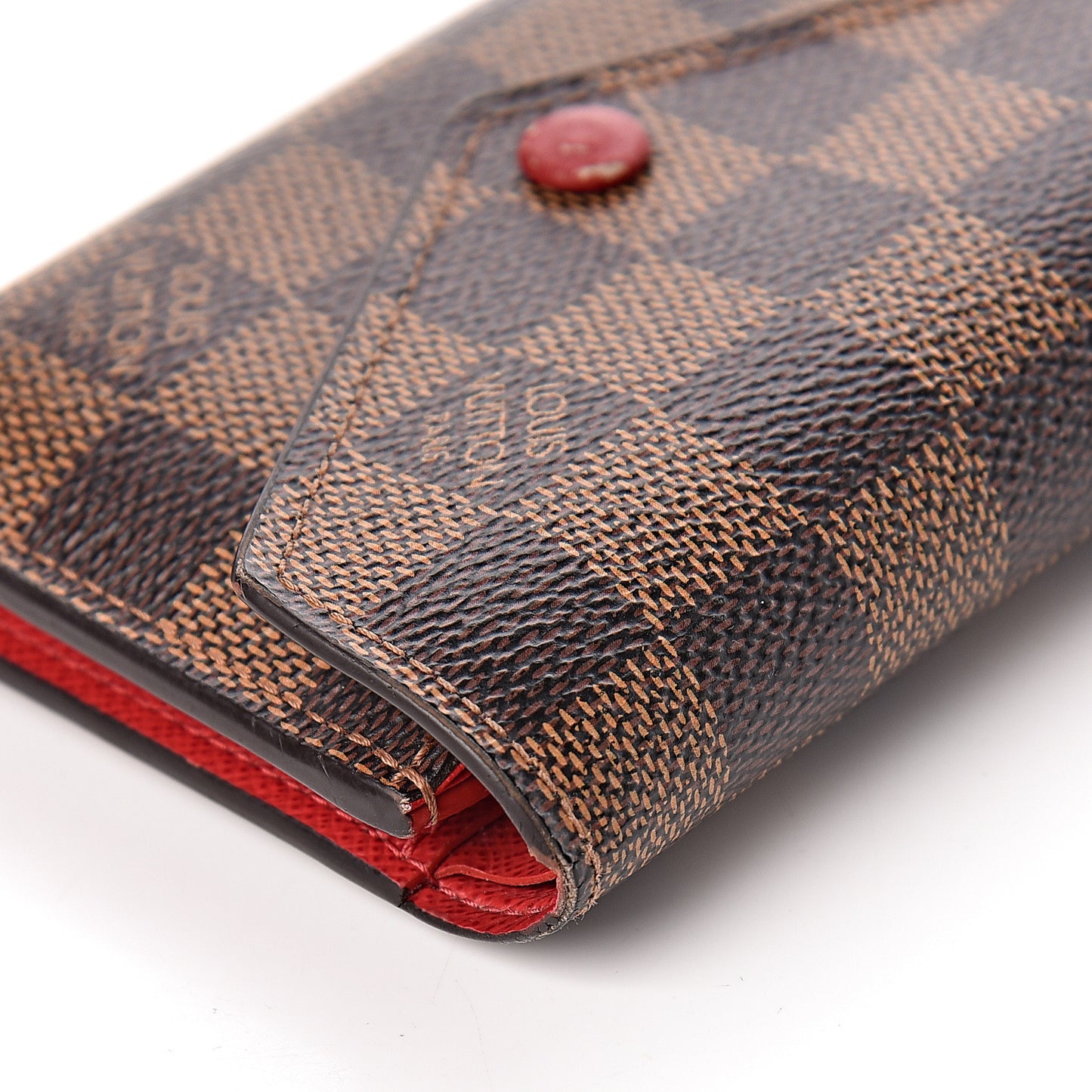 Damier Ebene Victorine Wallet Red