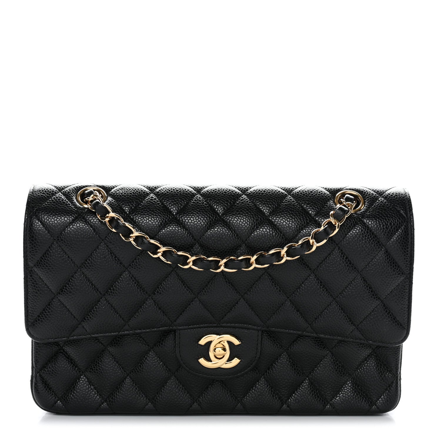 Chanel Caviar Quilted Medium Double Flap Black 1 of 13