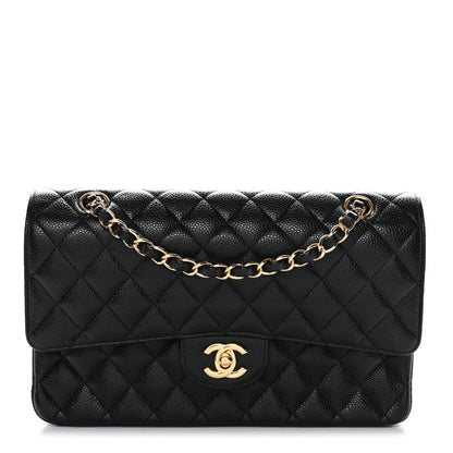 Chanel Caviar Quilted Medium Double Flap Black 1 of 13