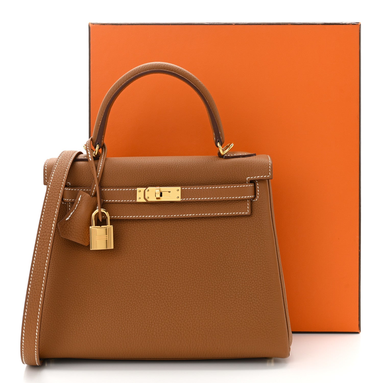 Hermes Togo Kelly Retourne 25 Gold 11 of 11