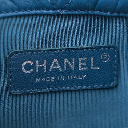 Chanel Aged Calfskin Quilted Gabrielle Backpack Blue 6 of 10