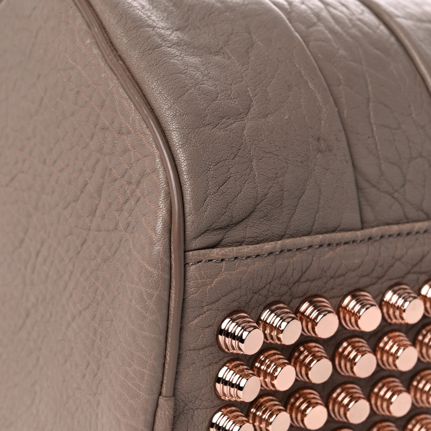 Alexander Wang Pebbled Lambskin Rocco Latte Rose Gold Hardware 8 of 12