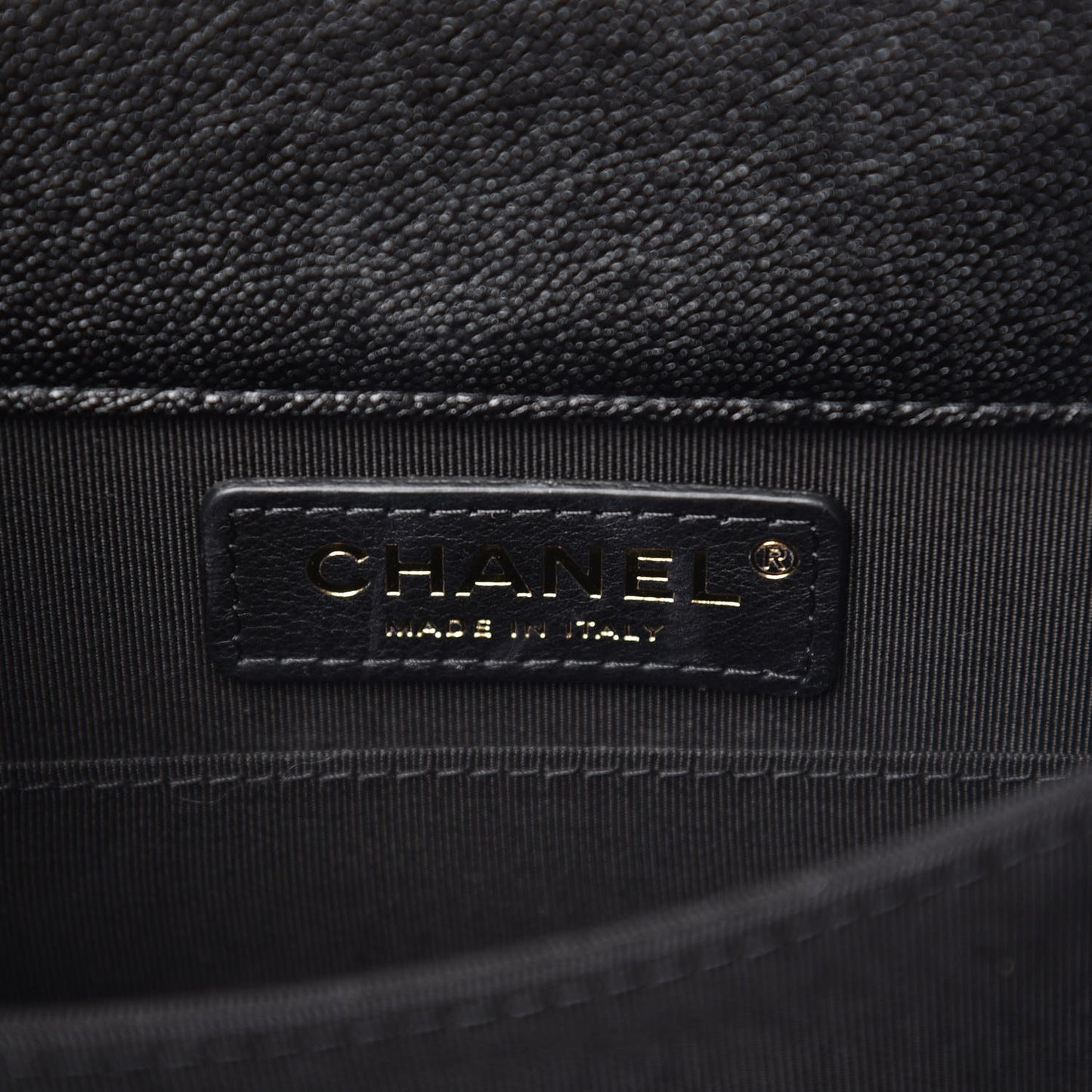 Caviar Quilted North South Boy Flap Black