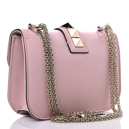 Valentino Garavani Vitello Small Glam Lock Rockstud Flap Water Rose 3 of 13