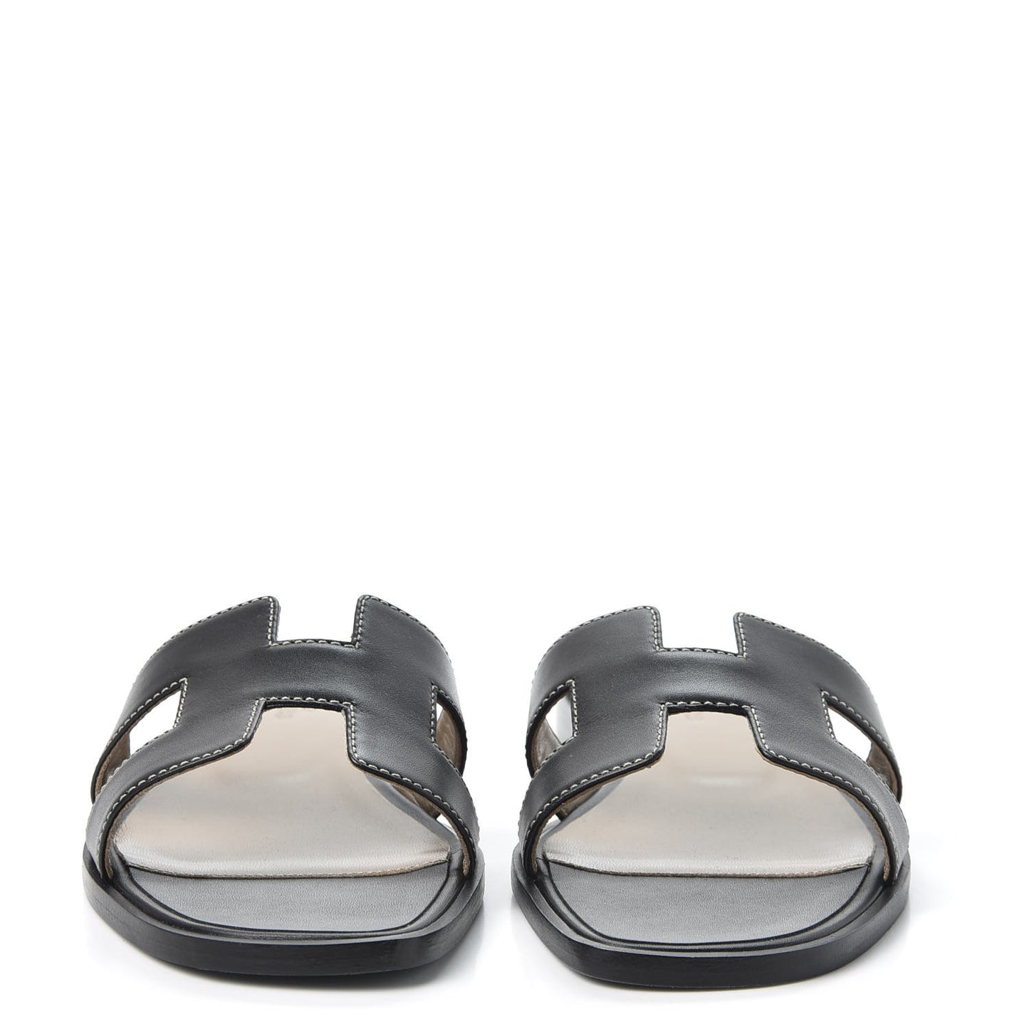 Box Calfskin Oran Sandals 36.5 Black