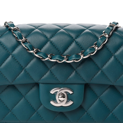 Chanel Lambskin Quilted Mini Rectangular Flap Dark Blue 10 of 11