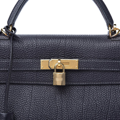 Hermes Fjord Kelly Retourne 32 Indigo 10 of 11