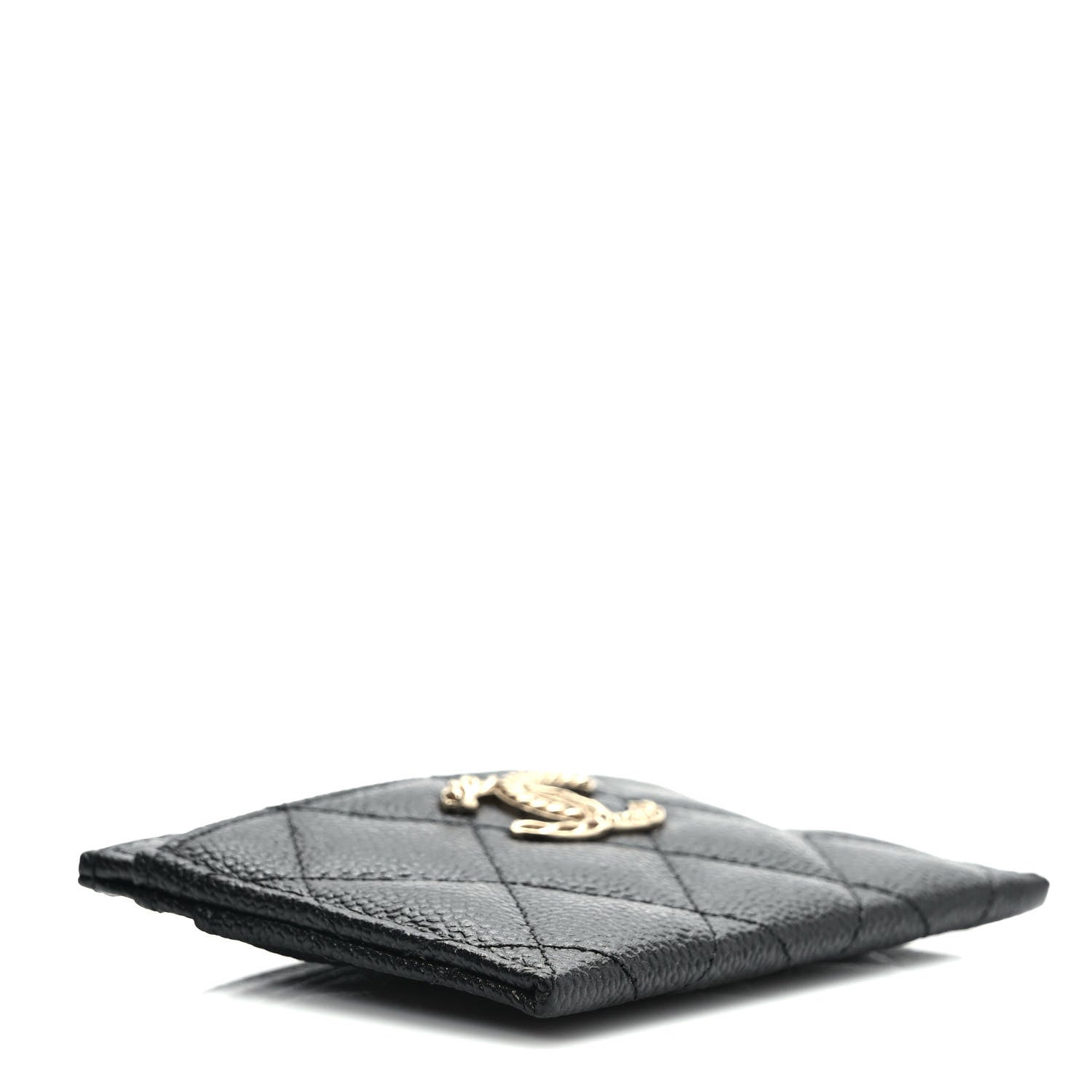 Chanel Caviar Quilted Multi Chain CC Card Holder Black 4 of 7