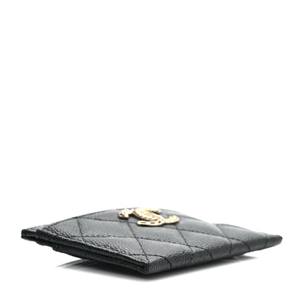 Chanel Caviar Quilted Multi Chain CC Card Holder Black 4 of 7