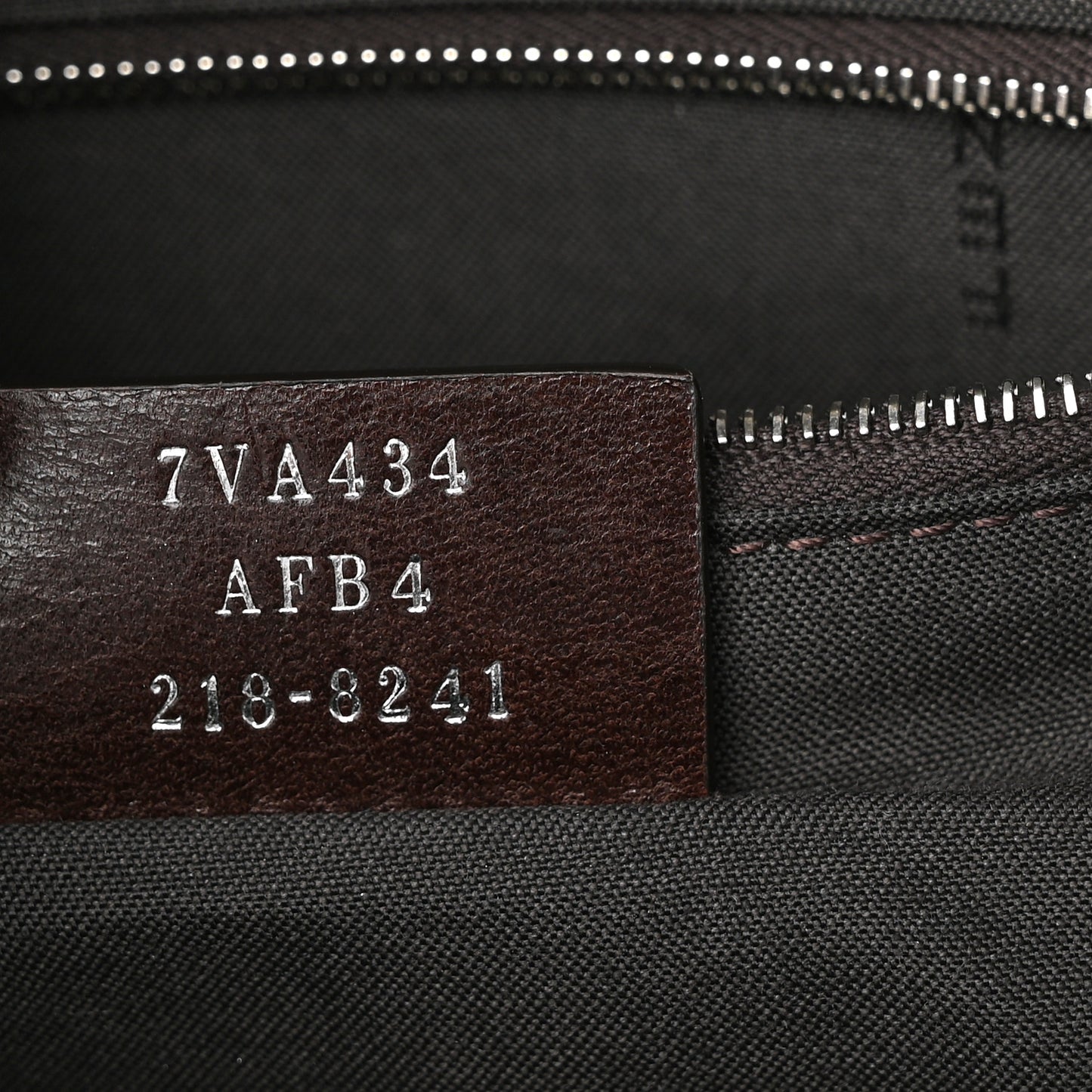 Glazed Fabric Vitello King FF 1974 Diagonal Belt Bag Tobacco Moro Cuoio