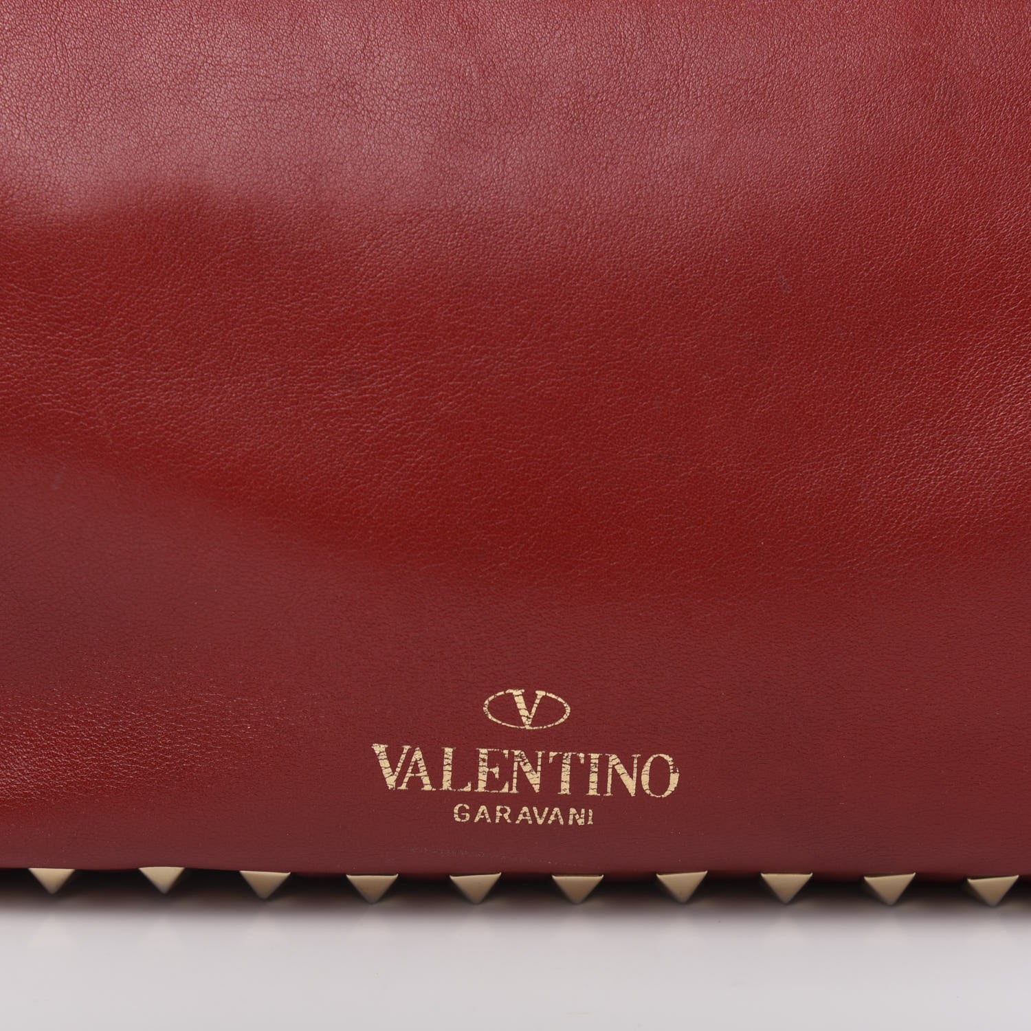 Valentino Garavani Vitello Small Rockstud Tote Rosso Valentino 12 of 18