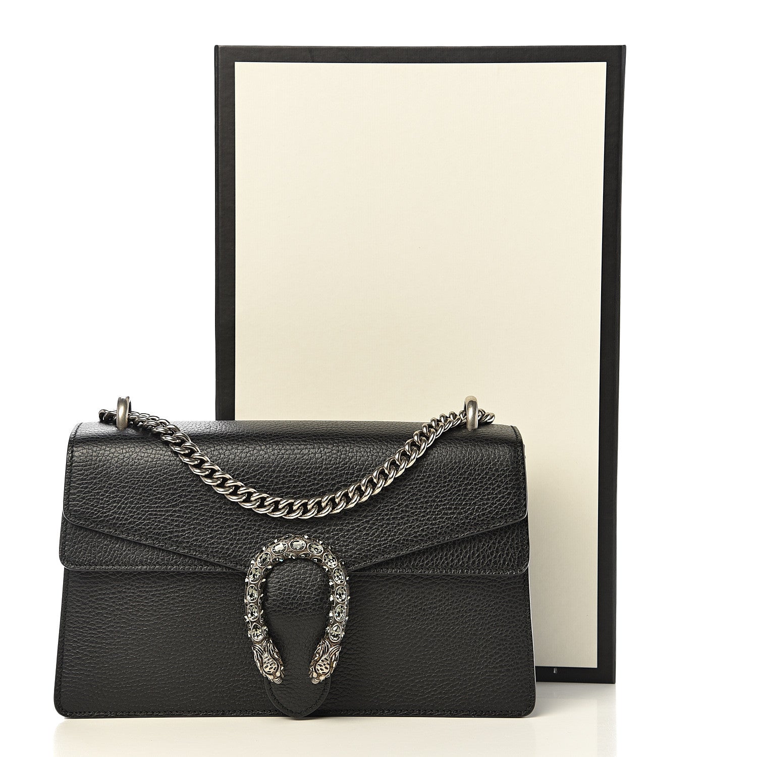 Gucci Pebbled Calfskin Small Dionysus Shoulder Bag Black 14 of 14