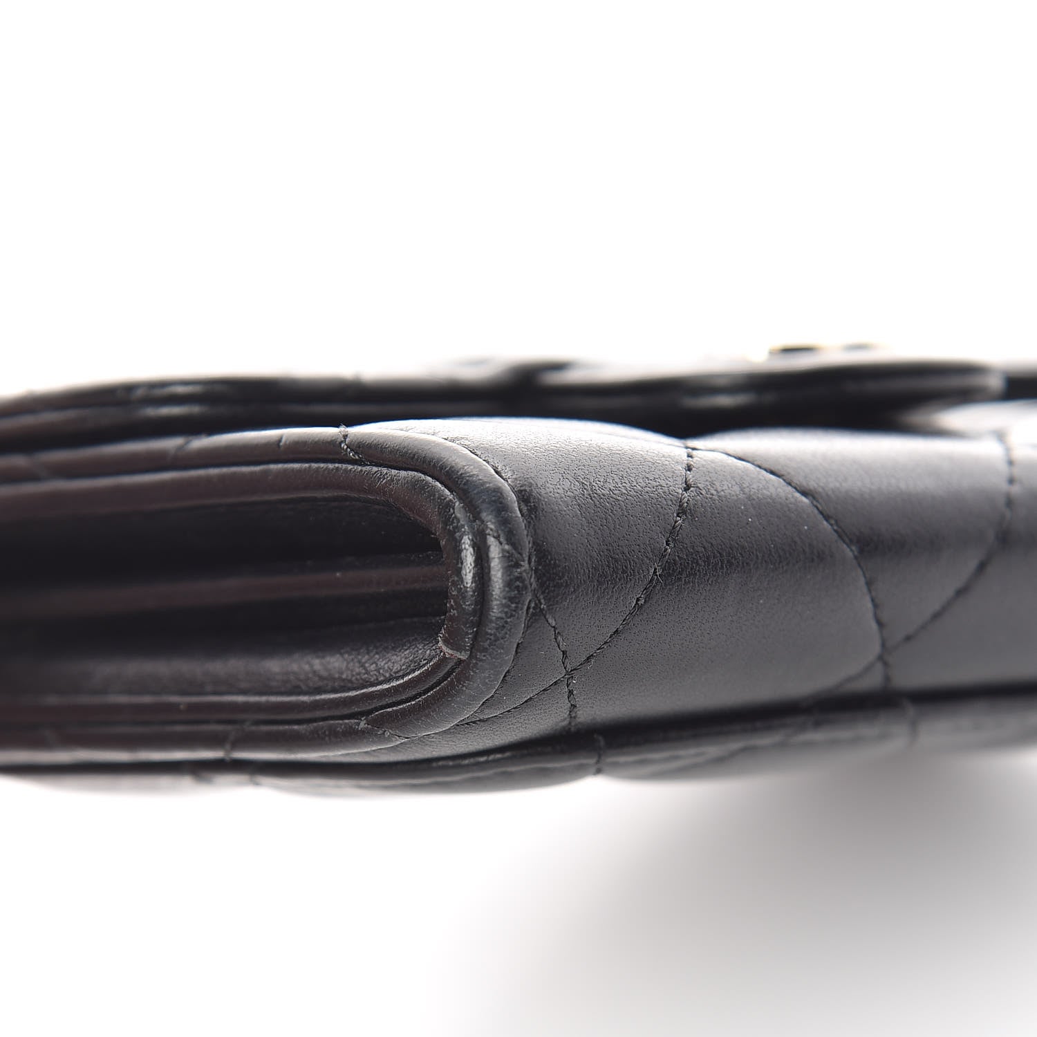 Chanel Lambskin Quilted Flap Card Holder Wallet Black 14 of 18
