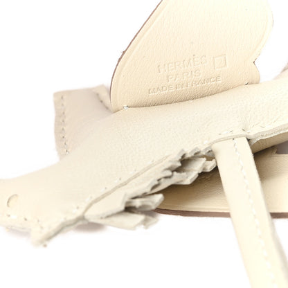 Hermes Milo Lambskin Matte Alligator Touch Grigri Rodeo Pegase Horse Bag Charm PM Craie Nata Beton 3 of 5