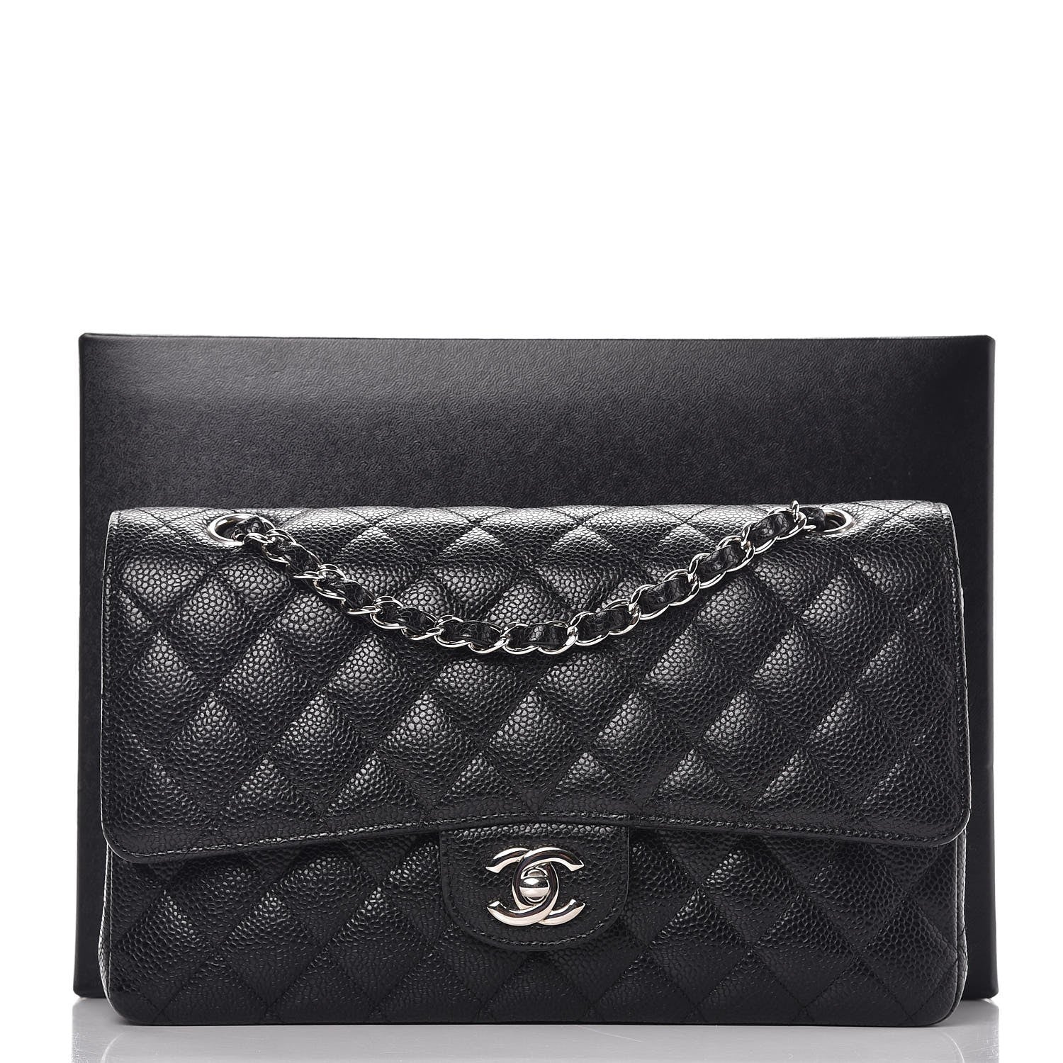Chanel Caviar Quilted Medium Double Flap Black 10 of 10