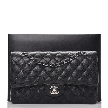 Chanel Caviar Quilted Medium Double Flap Black 10 of 10