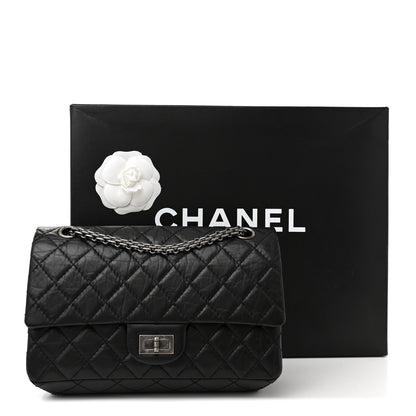 Chanel Aged Calfskin Quilted 2.55 Reissue 225 Flap Black 12 of 12