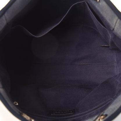 Chanel Canvas Small Deauville Tote Denim Blue 5 of 12