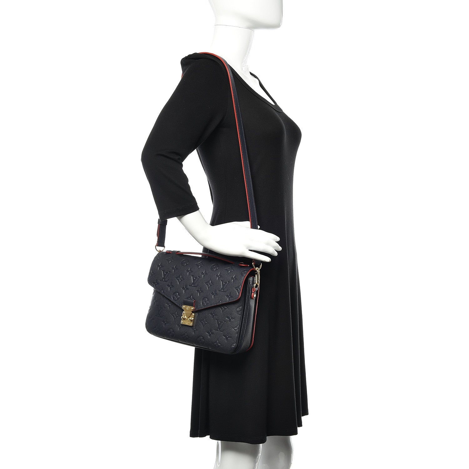 Louis Vuitton Empreinte Pochette Metis Marine Rouge 2 of 9