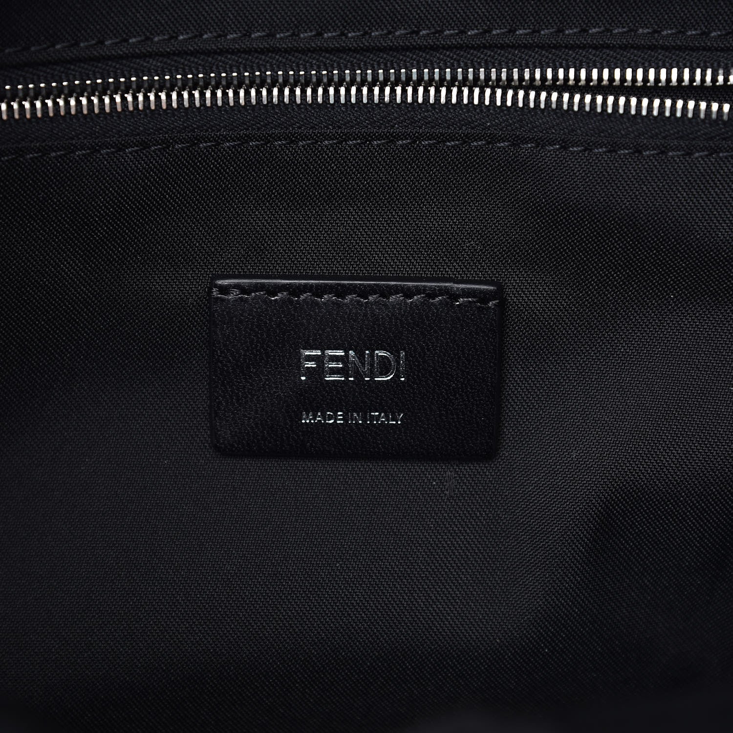 Fendi Nylon Contrast Buckle Backpack Black Copper 6 of 9