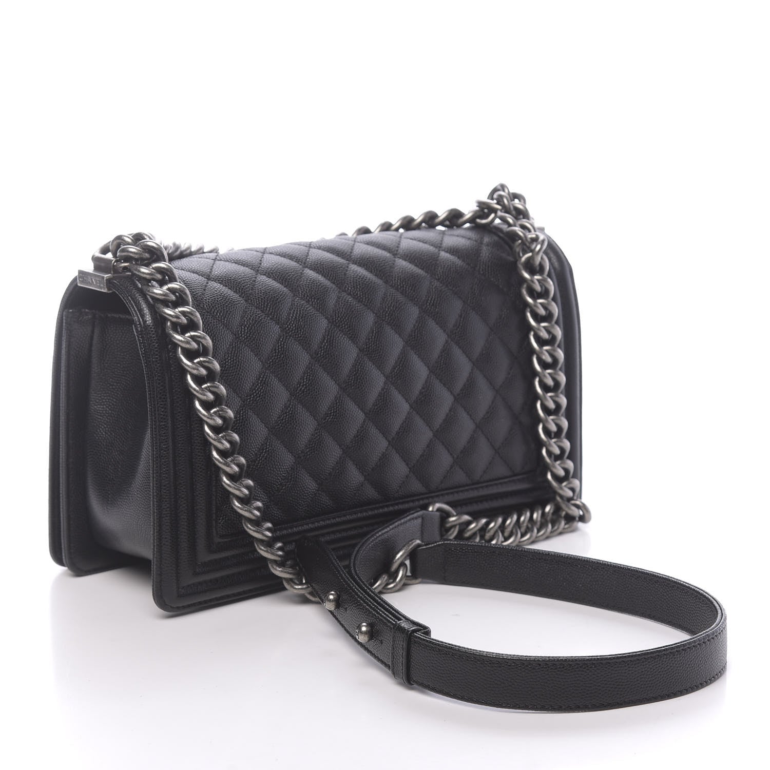 Chanel Caviar Quilted Medium Boy Flap Black 4 of 12