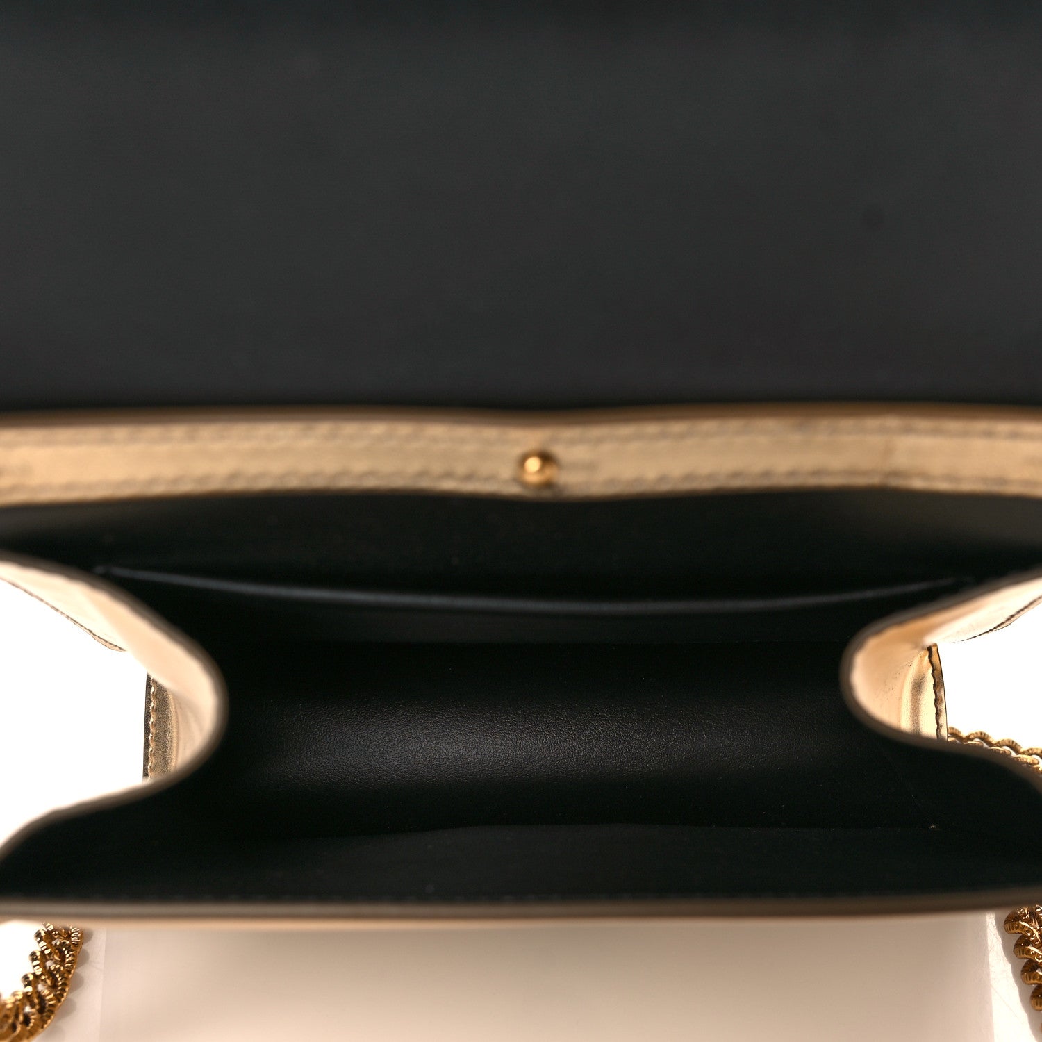 Dolce & Gabbana Smooth Calfskin Devotion Envelope Top Handle Bag Gold 5 of 9