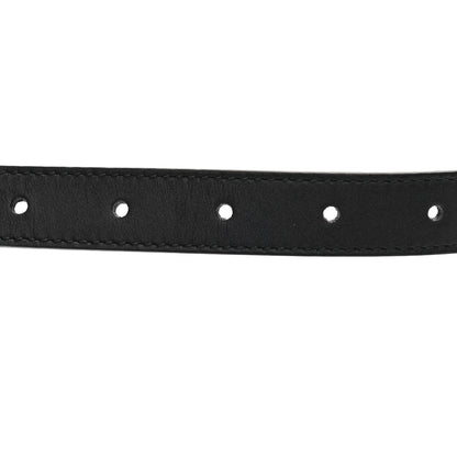 Gucci Calfskin Pearl Double G 20mm Belt 90 36 Black Cream 4 of 6