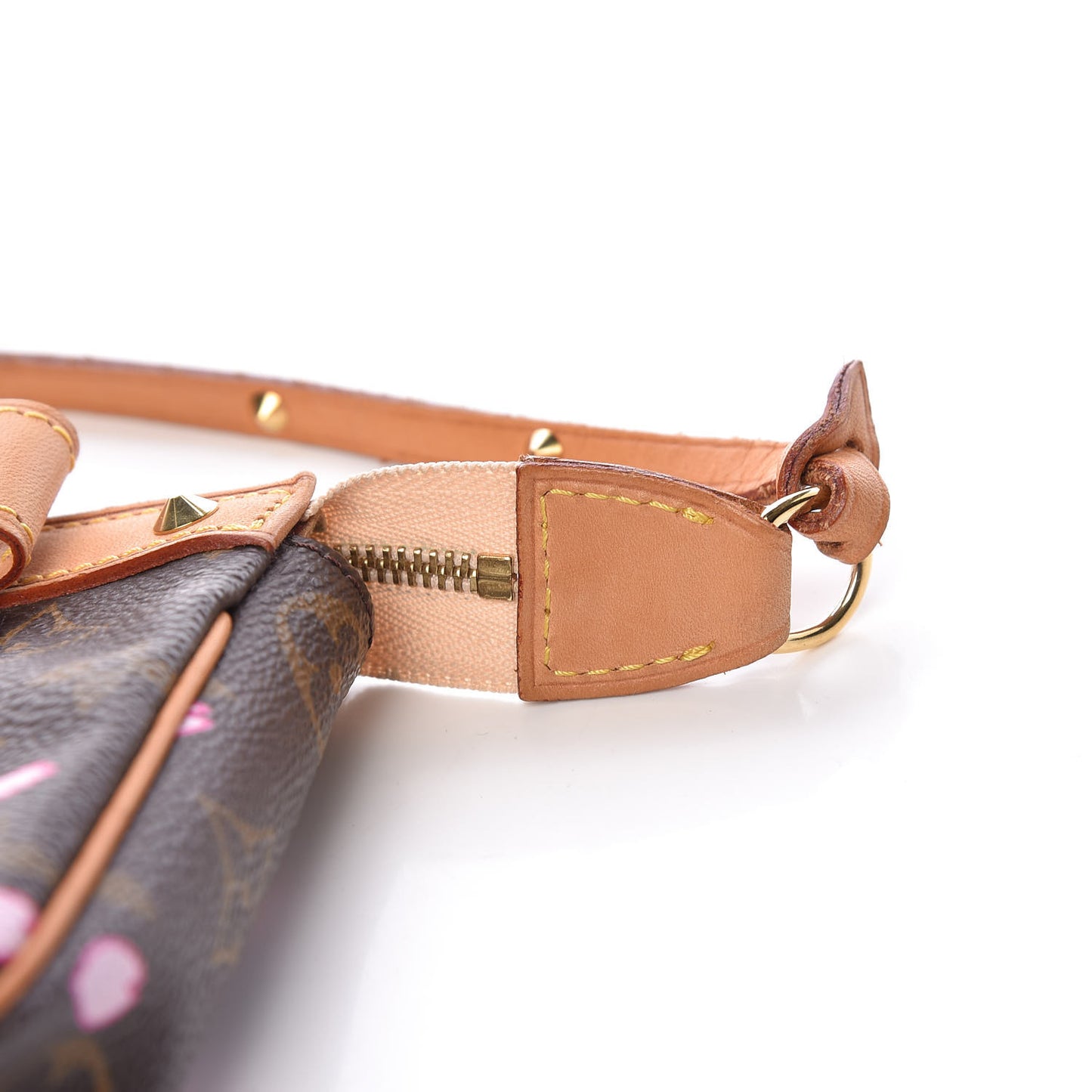 Monogram Cherry Blossom Pochette Accessories Brown