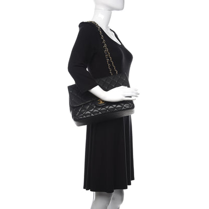 Chanel Caviar Quilted Jumbo Single Flap Black 3 of 14