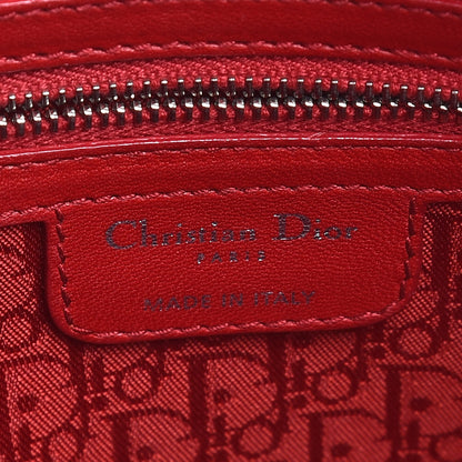 Christian Dior Lambskin Cannage Large Lady Dior Red 8 of 15
