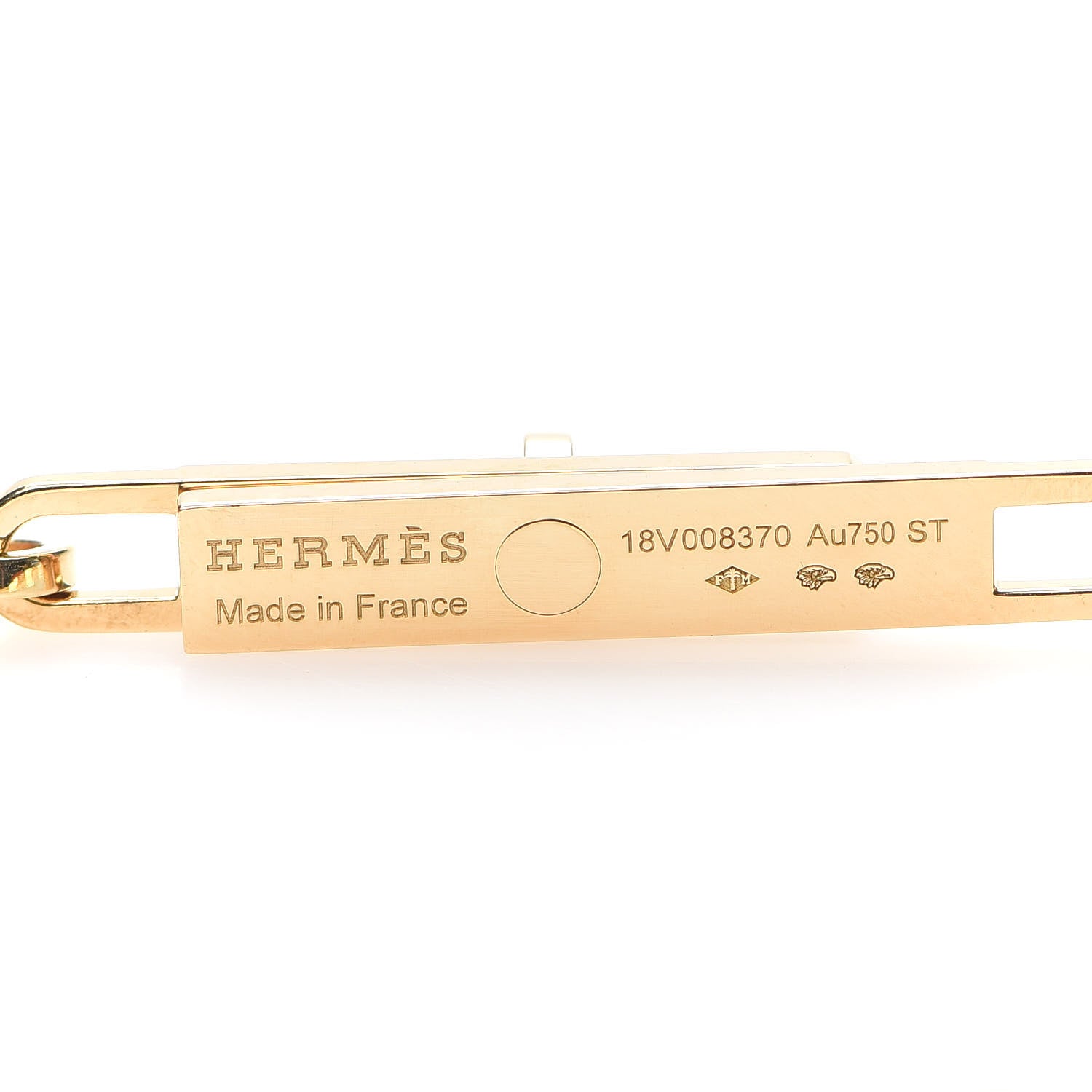 Hermes 18K Yellow Gold Diamond PM Kelly Chaine Lariat Necklace ST 4 of 5