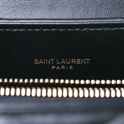 Saint Laurent Calfskin Y Quilted Monogram Medium Loulou Chain Satchel Black 6 of 10