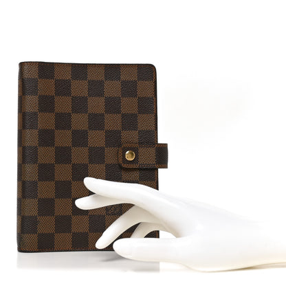 Louis Vuitton Damier Ebene Medium Ring Agenda Cover 2 of 6
