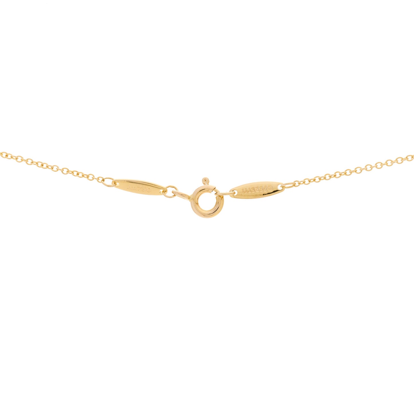18K Yellow Gold Ruby Elsa Peretti Color By The Yard Pendant Necklace