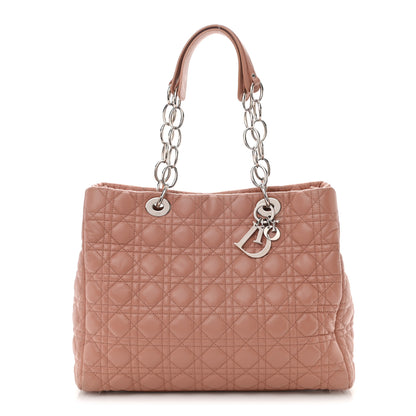 Christian Dior Lambskin Cannage Large Dior Soft Shopping Tote Bois de Rose 1 of 17