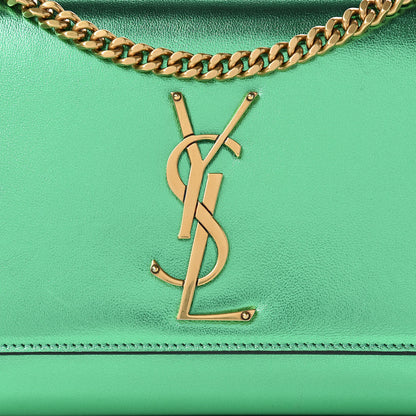 Saint Laurent Nappa Silk Small Classic Monogram Kate Satchel Jasmine Green 16 of 18