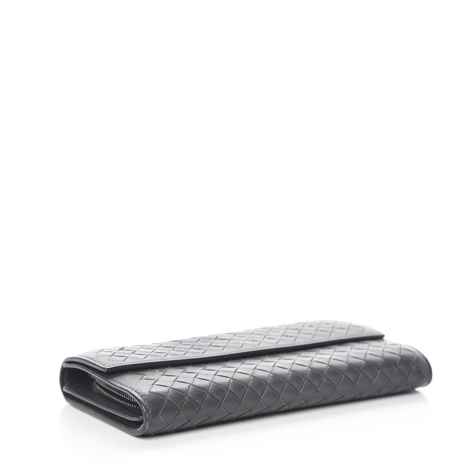 Bottega Veneta Nappa Intrecciato Continental Wallet Light Grey 4 of 13