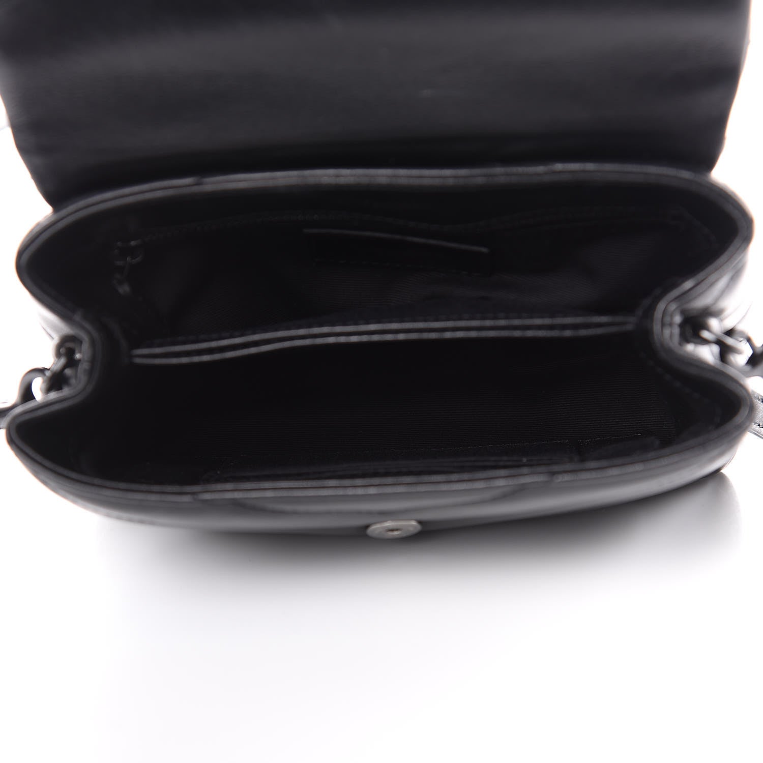 Saint Laurent Calfskin Y Quilted Monogram Toy Loulou Crossbody Bag Black 5 of 10