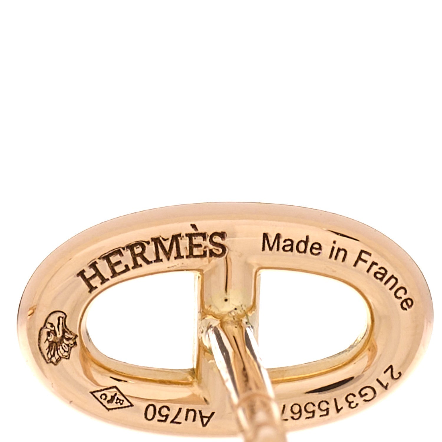 Hermes 18K Rose Gold TPM Farandole Stud Earrings 4 of 5