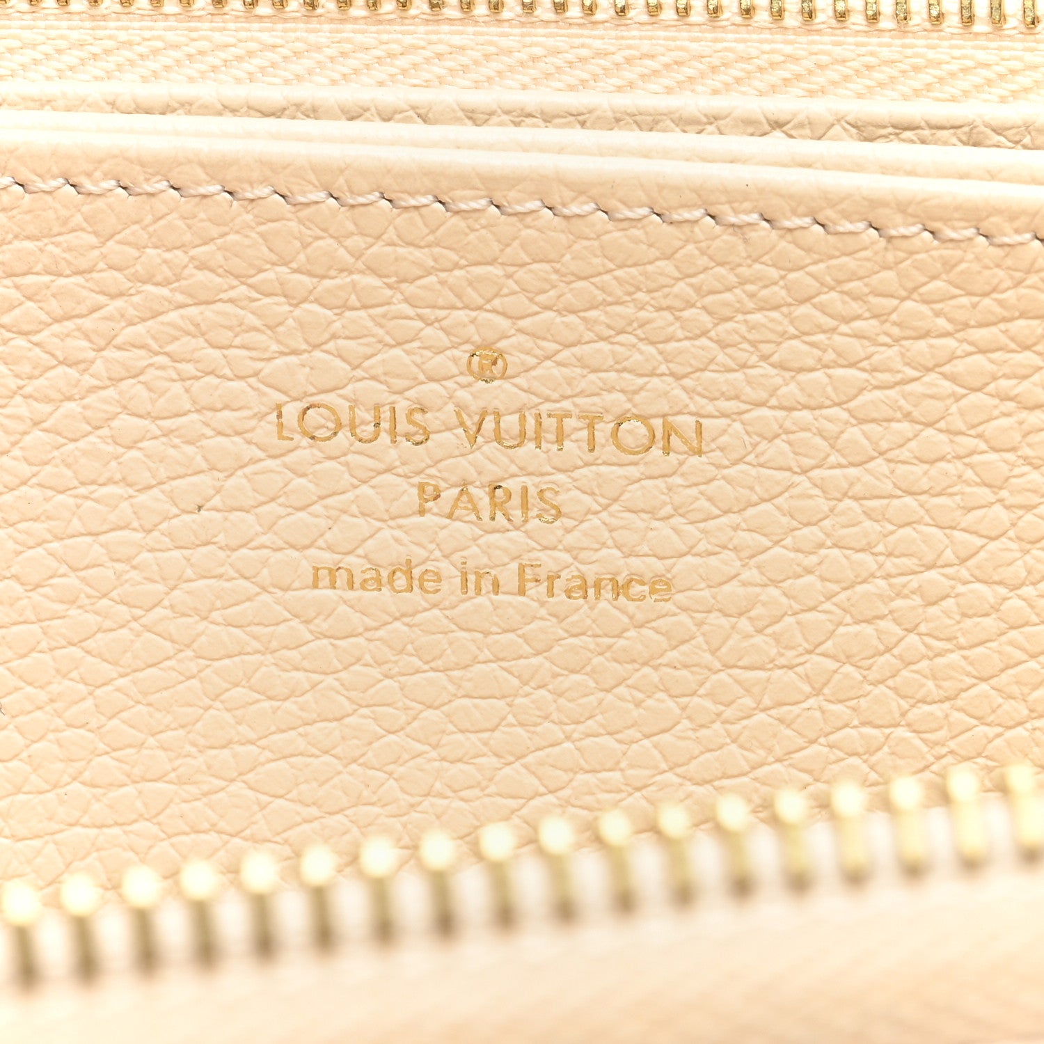 Louis Vuitton Empreinte Monogram Giant Zippy Wallet Creme Bois De Rose 6 of 6