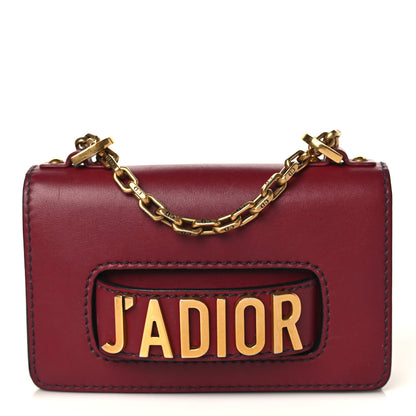 Christian Dior Calfskin Mini J'Adior Chain Flap Bag Red 1 of 12