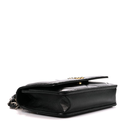 Chanel Lambskin Quilted Chanel 19 Wallet On Chain WOC Black 4 of 11
