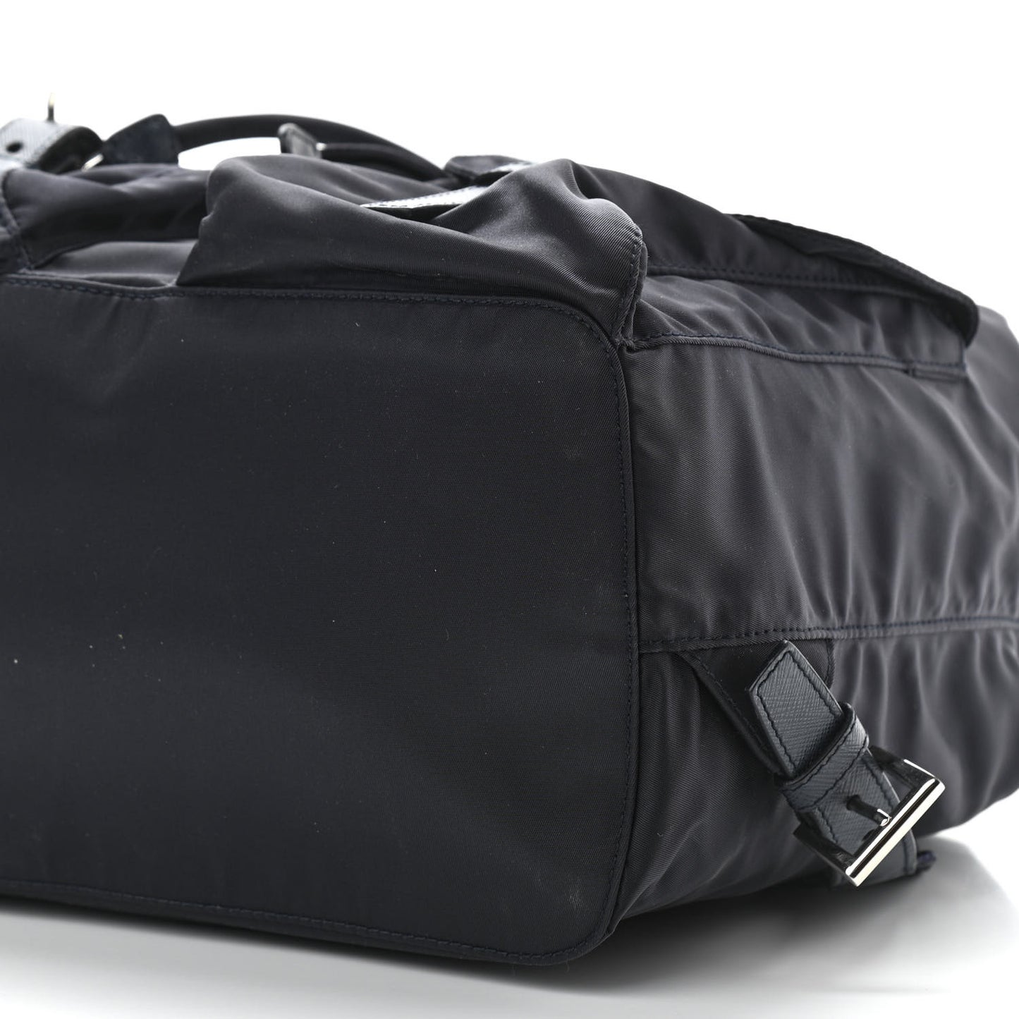 Tessuto Nylon Saffiano Medium Backpack Baltico