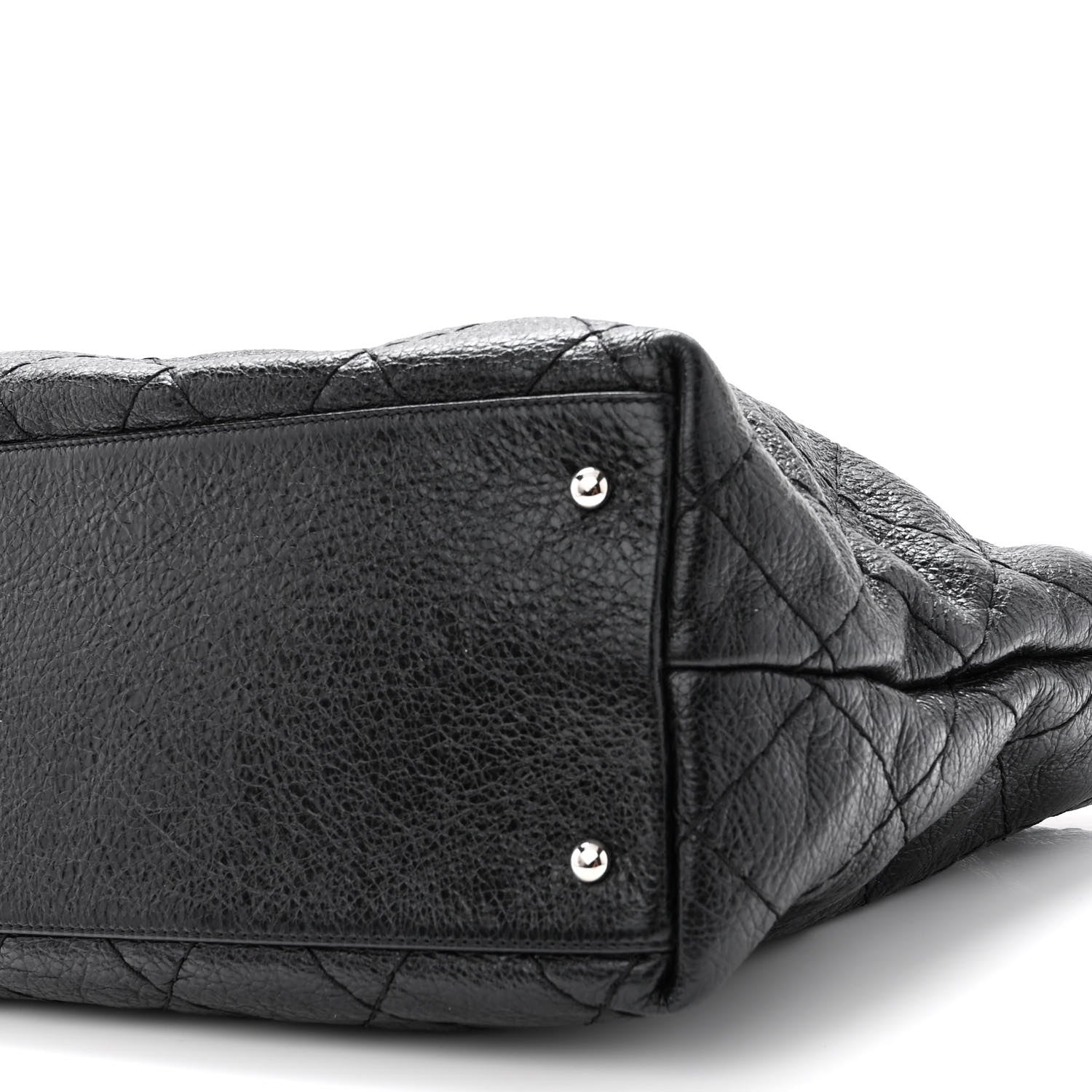 Chanel Glazed Calfskin Large On The Road Tote Black 10 of 12