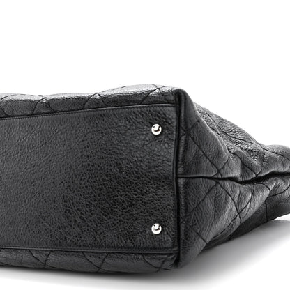 Chanel Glazed Calfskin Large On The Road Tote Black 10 of 12