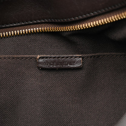 Burberry Haymarket Check Small Brooklyn Hobo Brown 7 of 20